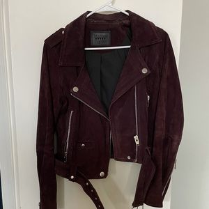 Blank NYC Suede Leather Motto Jacket Size M